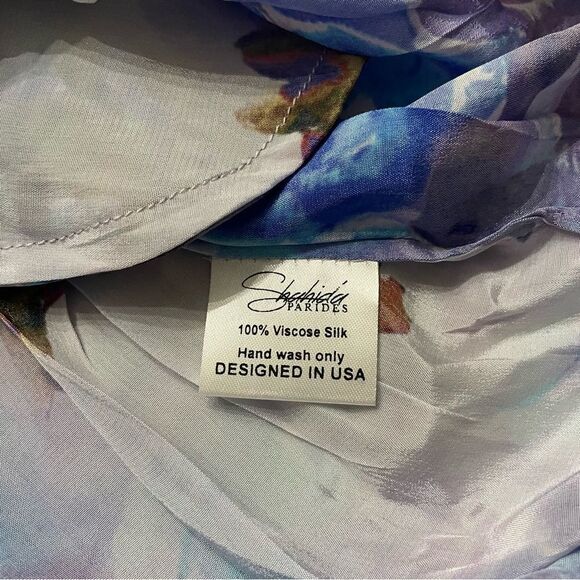 𝅺NWT Shahida Parides Floral Print Blouson Sleeve Dress Size XL - Picture 10 of 15